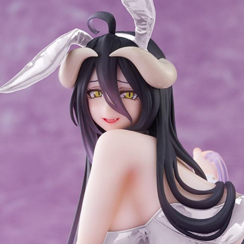 OVERLORD ALBEDO BUNNY DESKTOP CUTE WHITE DRESS