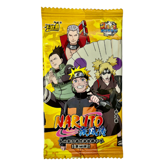 Booster Naruto T2 W4, contenant des cartes exclusives mettant en avant les personnages emblématiques de l’univers Naruto