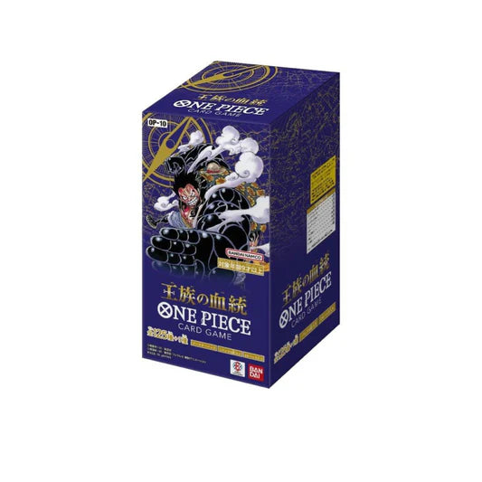 Booster One Piece Card Game - Royal Blood OP-10 en version japonaise, contenant des cartes rares et stratégiques pour les collectionneurs et joueurs du JCC One Piece
