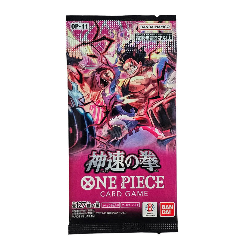 Booster japonais One Piece OP-11 Light Speed Fist contenant des cartes exclusives et puissantes pour enrichir votre deck ou collection