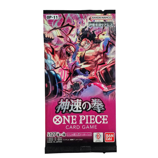Booster japonais One Piece OP-11 Light Speed Fist contenant des cartes exclusives et puissantes pour enrichir votre deck ou collection
