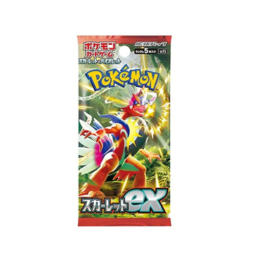 Booster Pokémon SV1S - Écarlate en version japonaise, contenant des cartes exclusives de l’extension Écarlate et Violet pour les collectionneurs et joueurs du JCC Pokémon