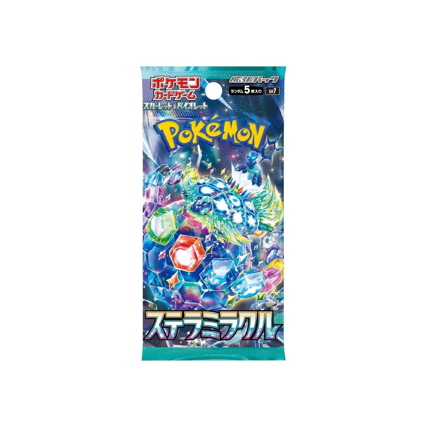 Booster Pokémon SV7 - Stellar Miracle en version japonaise, contenant des cartes rares et stratégiques de l’extension Écarlate et Violet pour les collectionneurs et joueurs du JCC Pokémon