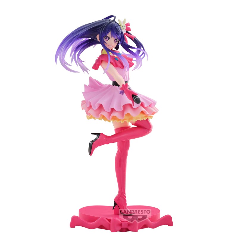 Figurine Ai Excite Motions Oshi no Ko 25 cm. Une idole charismatique capturée avec des détails magnifiques. Parfait pour les fans de cet anime émouvant