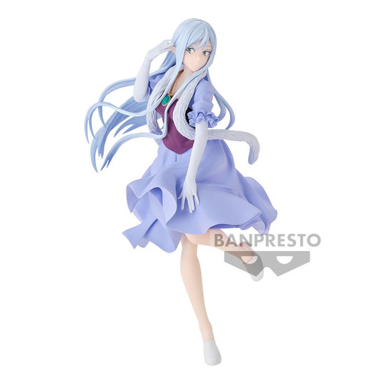 Figurine Elmesia 21 cm de Banpresto, mettant en avant l'impératrice dans une posture raffinée et détaillée