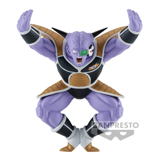 Admirez cette figurine captivante de Captain Ginyu, tirée de Dragon Ball Z, réalisée par Banpresto. D’une hauteur de 19 cm, elle montre Ginyu dans une pose spectaculaire, prêt à exécuter sa technique de "Body Change". Les détails exquis de son uniforme coloré et son expression excentrique capturent parfaitement son charisme unique et son arrogance