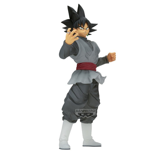 Figurine Goku Black Clearise 19 cm Dragon Ball Super, pose dynamique avec une transparence unique, capturant la puissance et l’aura menaçante de l’antagoniste
