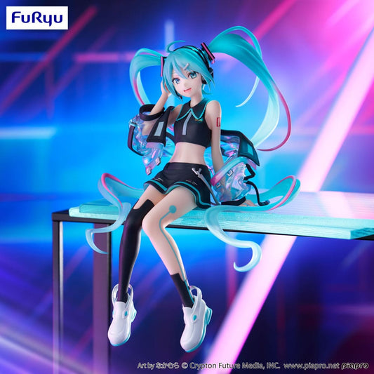 Figurine Hatsune Miku Noodle Stopper 16 cm – version Neon Cyber en pose dynamique