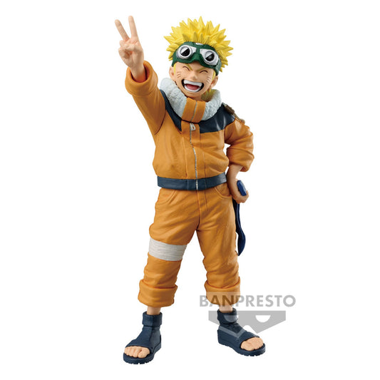Admirez cette figurine de Naruto Uzumaki enfant, de la gamme Colosseum de Banpresto. Mesurant 16 cm, cette pièce représente Naruto dans toute sa vitalité et son désir de devenir Hokage, une pièce incontournable pour les amateurs de Naruto.