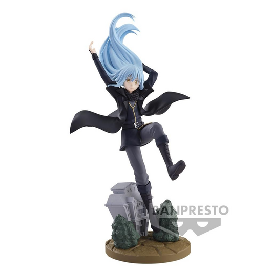 Figurine de Rimuru Tempest de moi quand je me réincarne en slime de chez banpresto dans une pose dynamique !