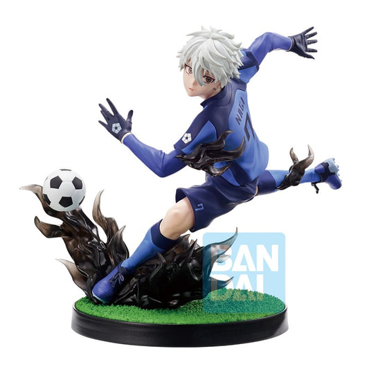 Figurine Seishiro Nagi Ichibansho Arguments for Existence Ver. 14 cm Blue Lock, mettant en avant son style calme et sa technique exceptionnelle