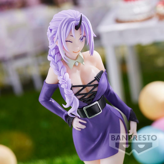 Figurine de 17 cm de Shion par Banpresto, mettant en avant la puissance et la grâce de cette redoutable guerrière de "Je me suis réincarné en slime". Avec des détails soignés et une pose dynamique, cette figurine capture parfaitement l'énergie et la détermination de Shion. Idéale pour les collectionneurs et les fans de la série, elle reflète avec précision le caractère et la force du personnage dans une finition de haute qualité.