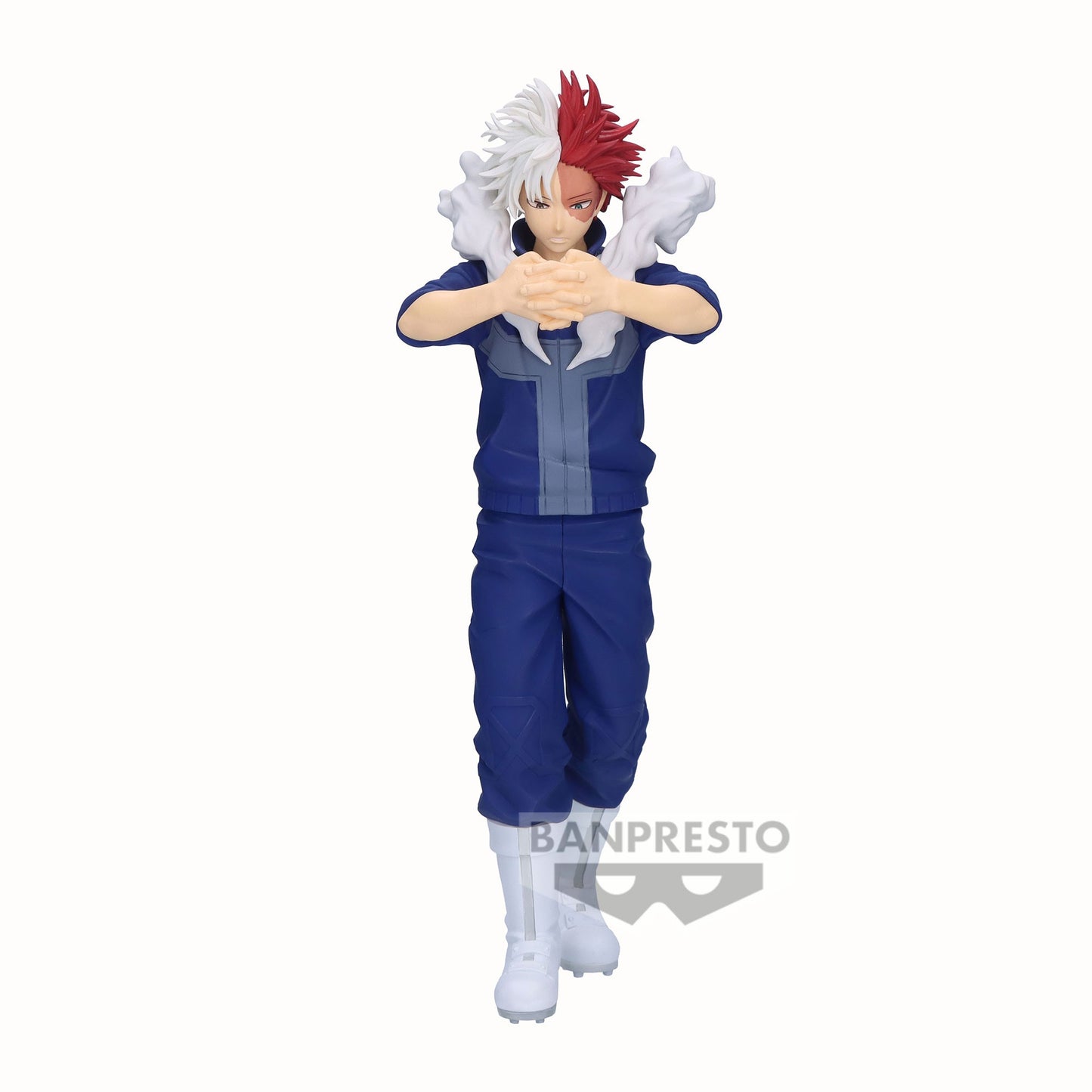 Figurine de Shoto Todoroki, 21 cm, The Amazing Heroes Plus de My Hero Academia par Banpresto, capturant une pose dynamique et fidèle au personnage