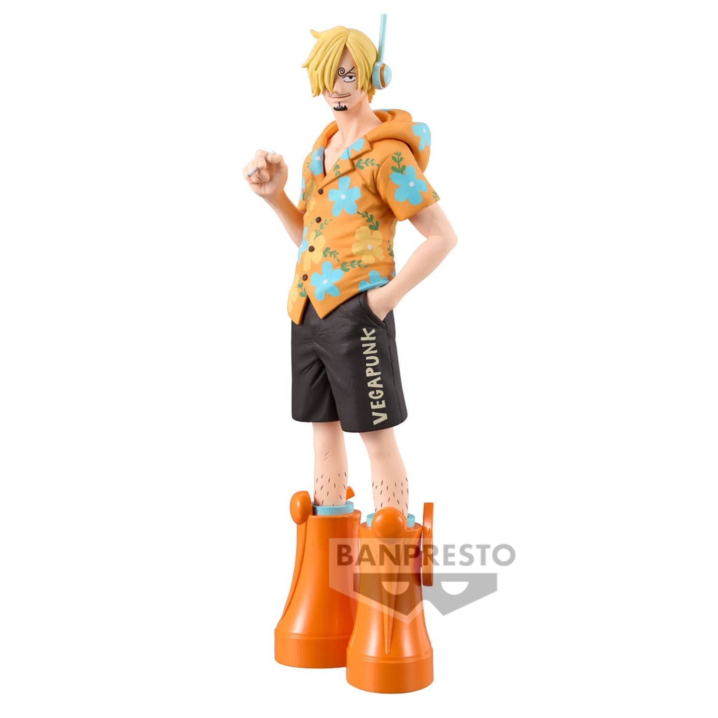 Figurine de 17 cm de Sanji (Arc Egghead) de One Piece, issue de la gamme DXF de Banpresto. Pose dynamique avec des détails soignés, capturant l'élégance et la puissance du cuisinier de l'équipage de Luffy.