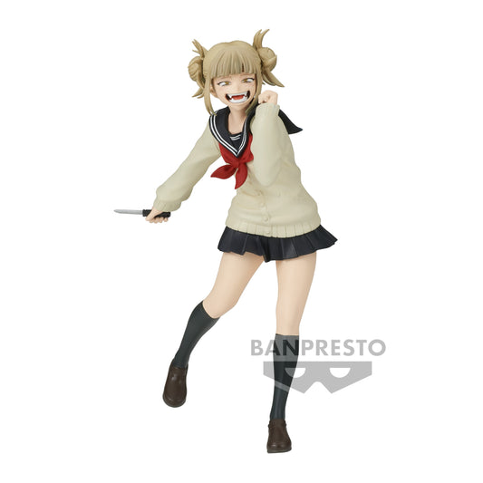 Admirez cette figurine fascinante de Himiko Toga, issue de My Hero Academia, dans une posture malicieuse qui reflète parfaitement son caractère espiègle et dangereux. Avec ses 19 cm, cette figurine de Banpresto présente Toga dans son uniforme distinctif, prête à déployer son Alter. Ses accessoires, comme ses seringues et son sourire sinistre, sont finement détaillés, capturant son attitude imprévisible.