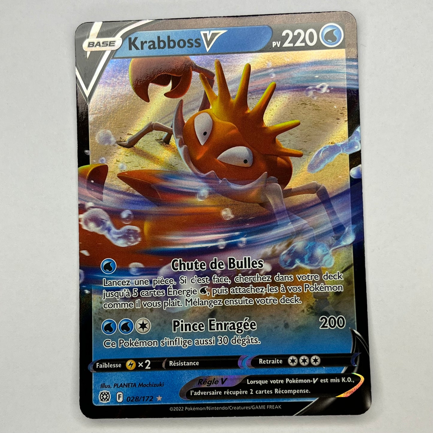 CARTES POKEMON KRABBOSS V 028/172 FR