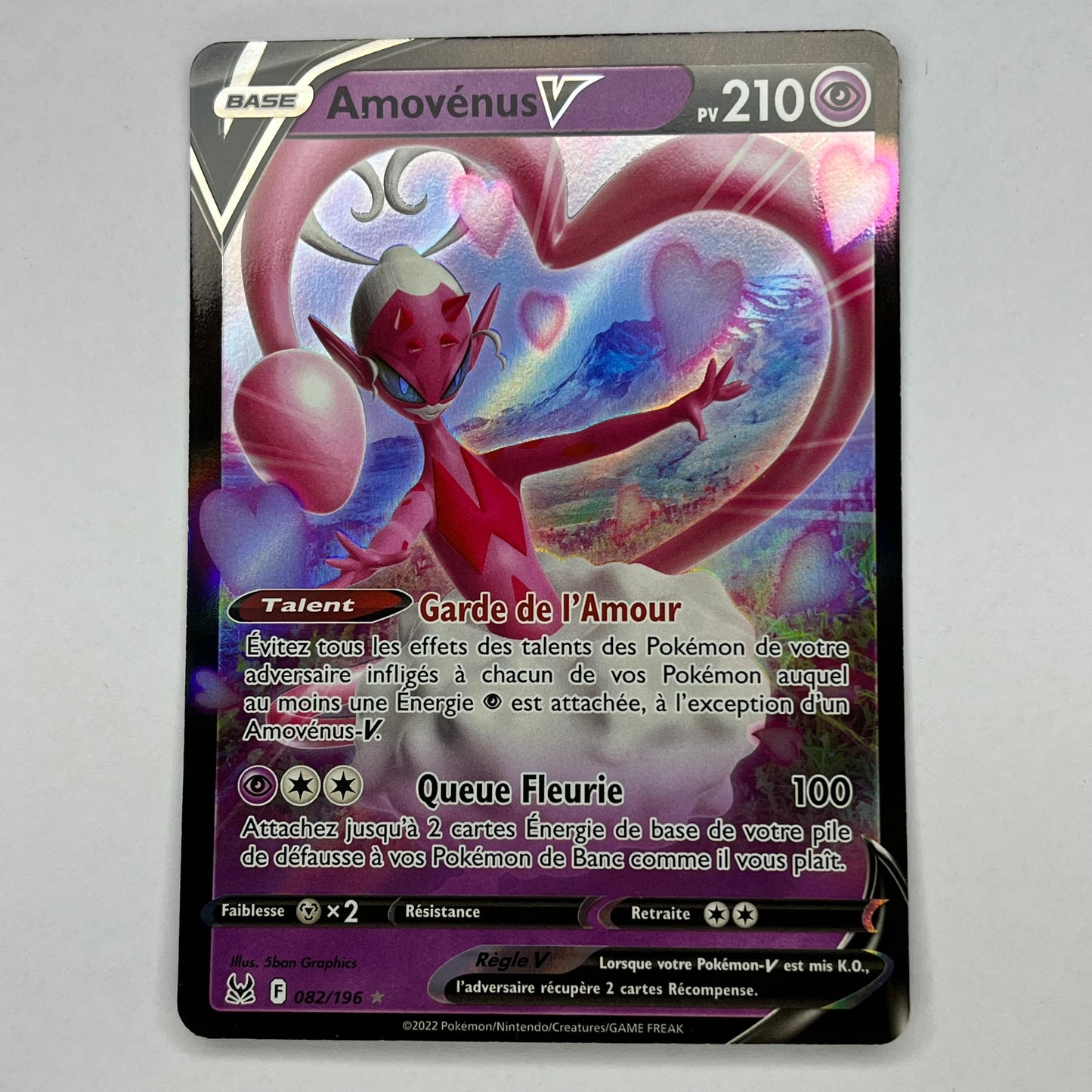 CARTES POKEMON AMOVÉNUS V 082/196 FR
