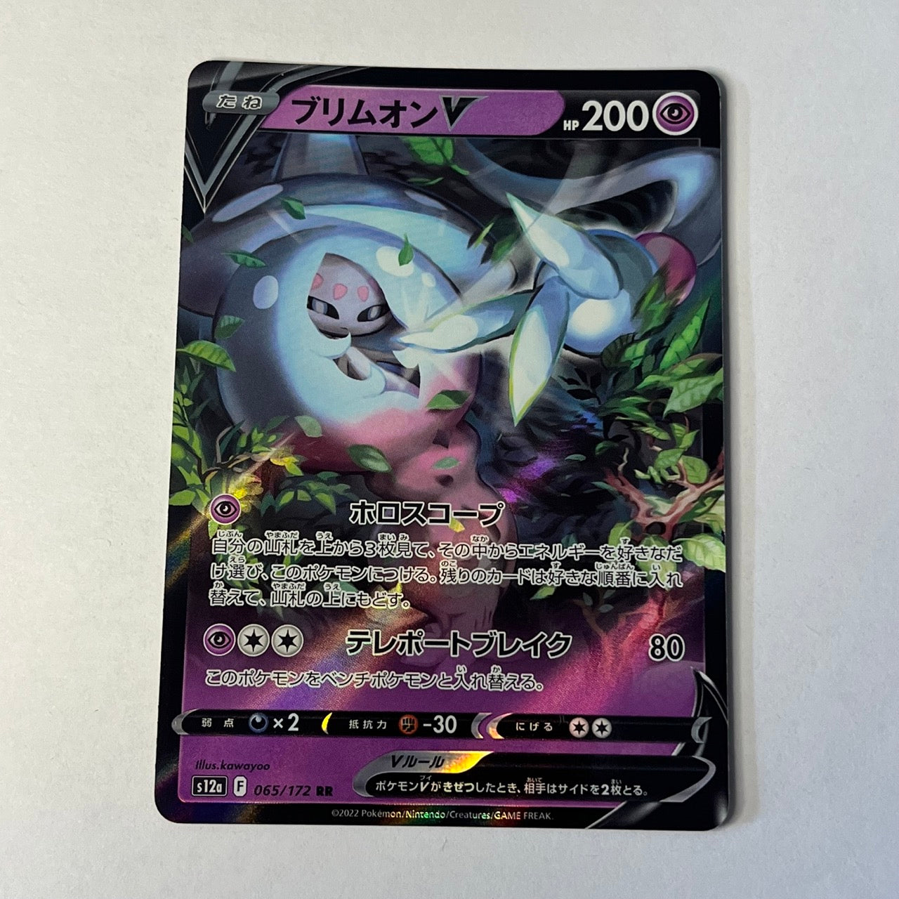 CARTES POKEMON SORSILENCE V 065/172 JAP