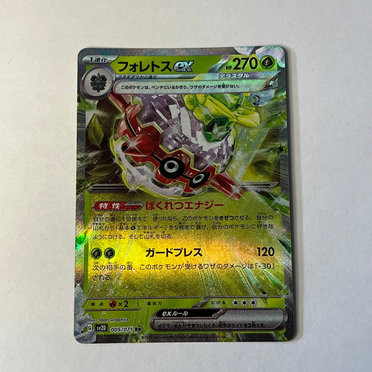 CARTES POKEMON FORETRESS EX 005/071 JAP
