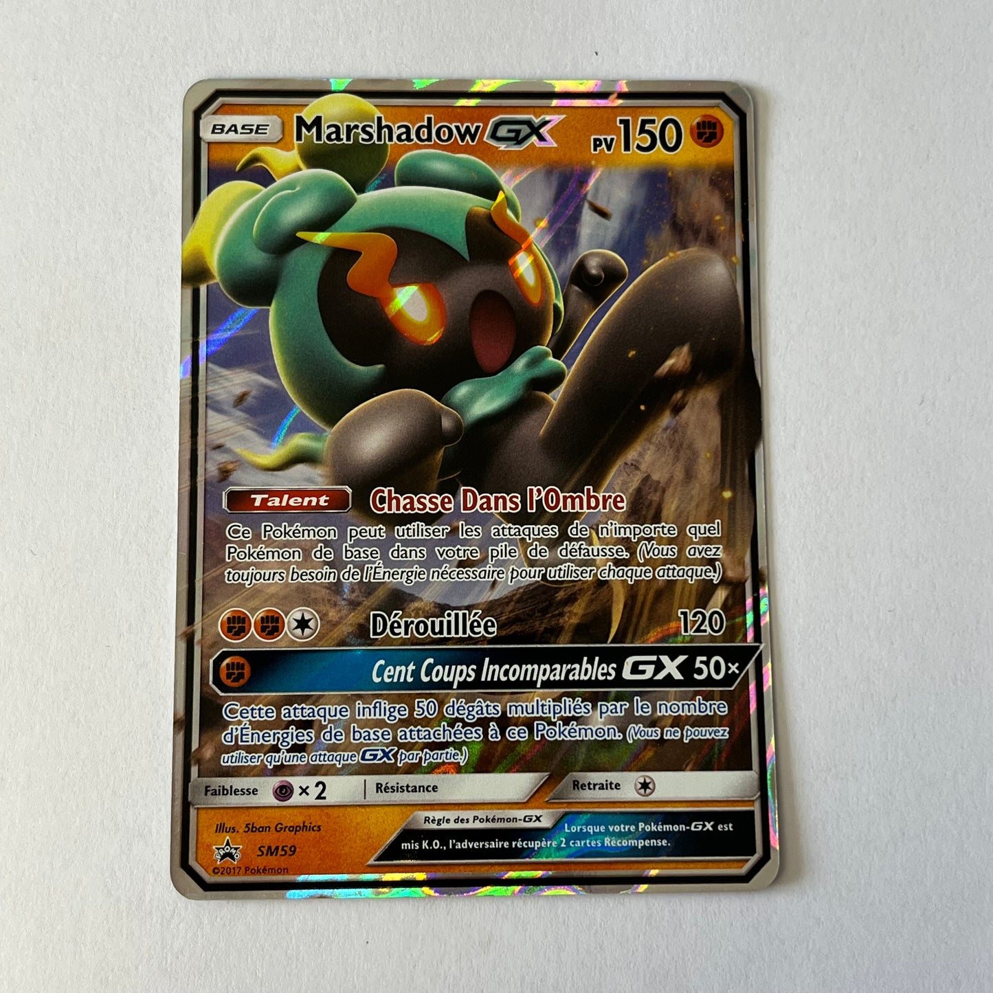 CARTES POKEMON MARSHADOW GX SM59 FR