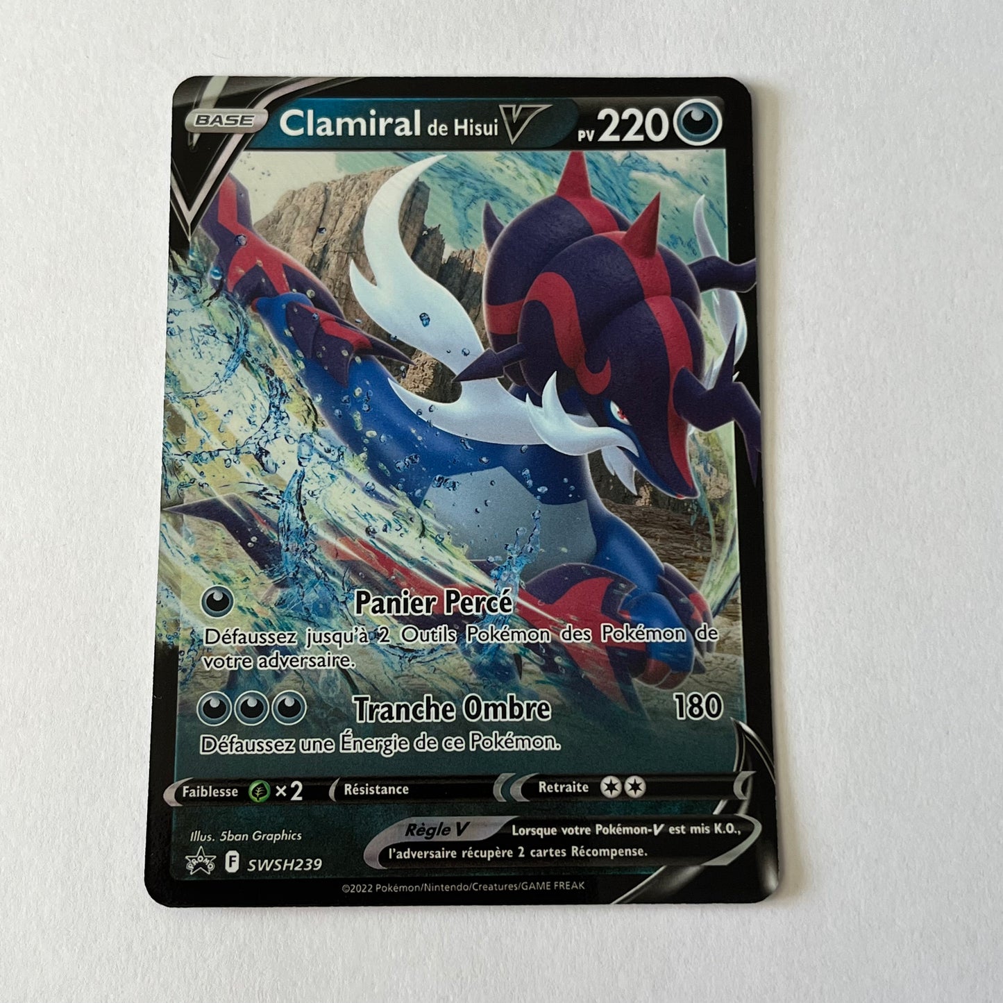 CARTES POKEMON CLAMIRAL de Hisui SWSH239 FR