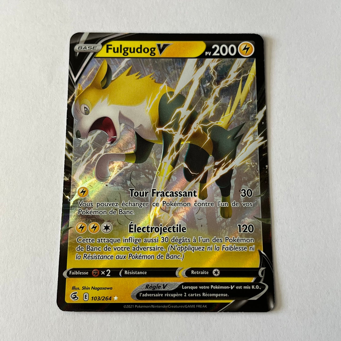 CARTES POKEMON FULGUDOG V 103/264 FR