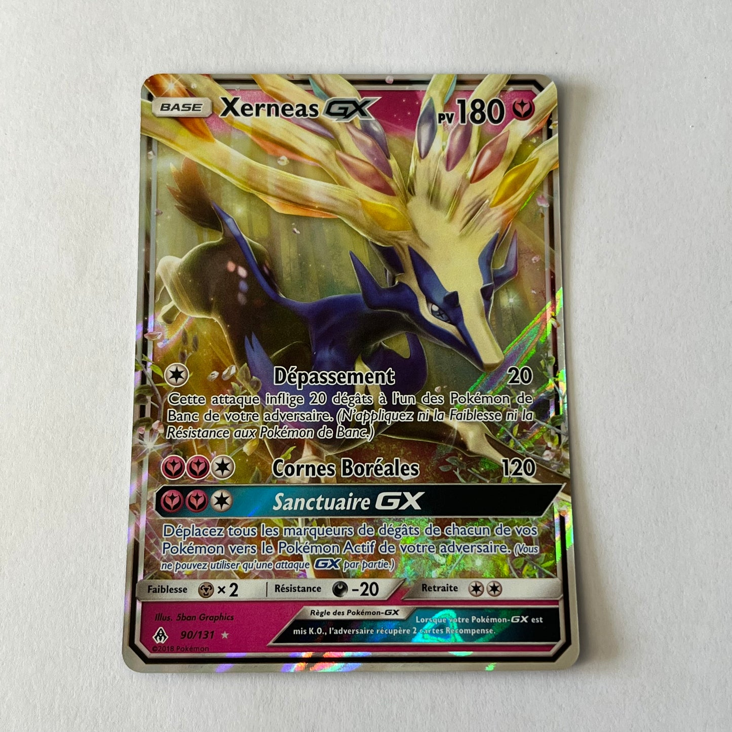 CARTES POKEMON XERNEAS GX 90/131 FR