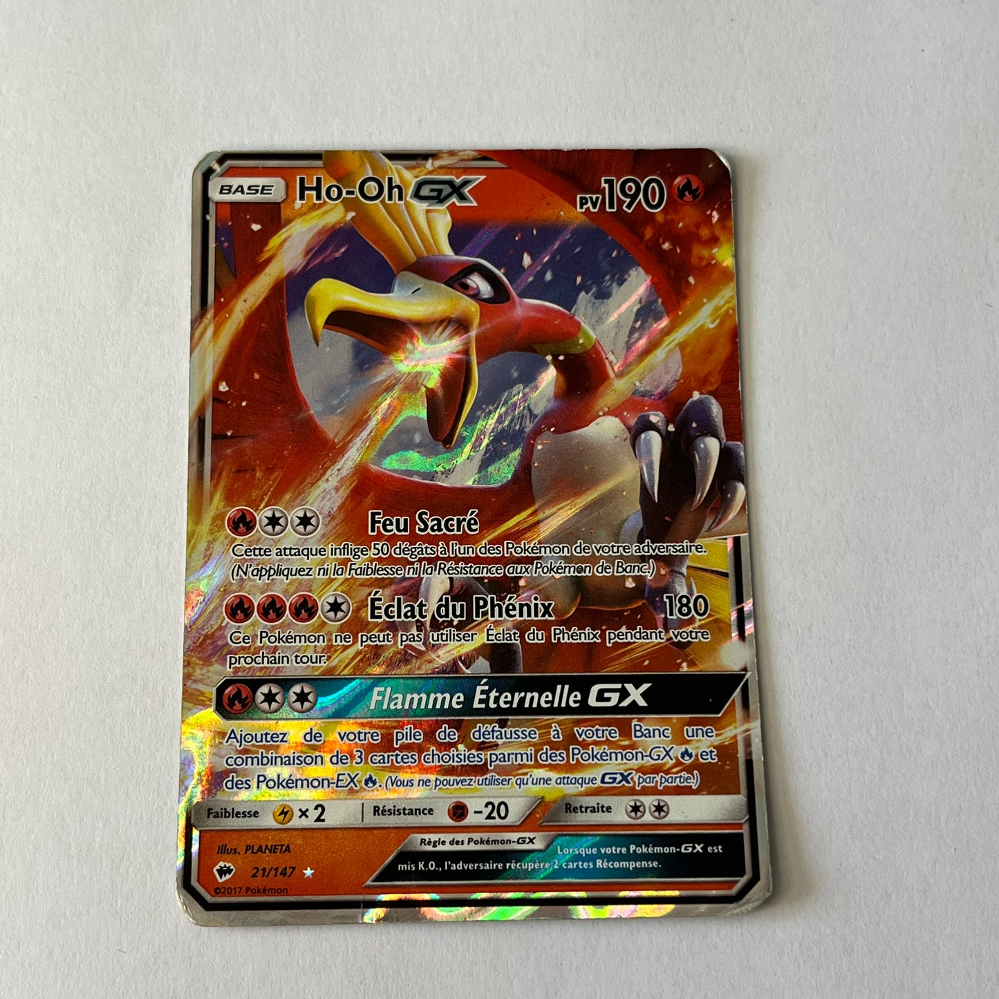 CARTES POKEMON HO OH GX 21/147 FR