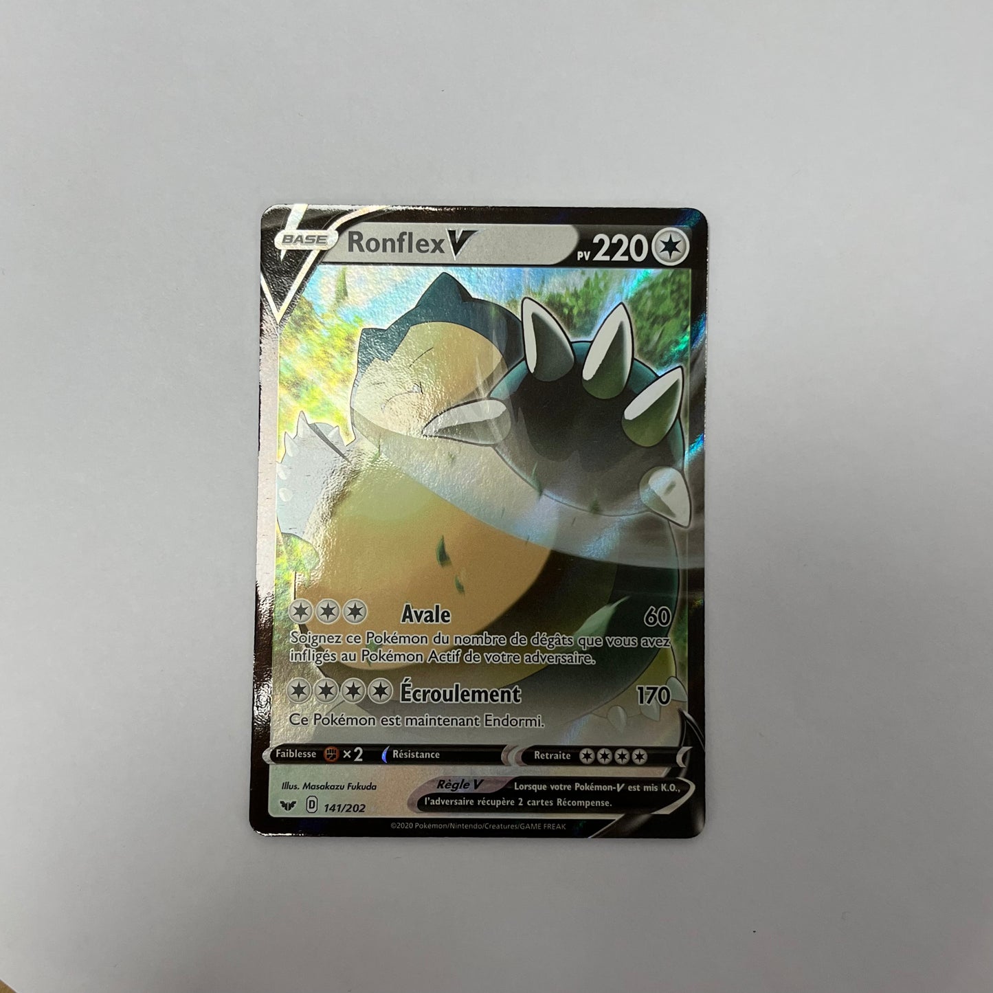 CARTES POKEMON RONFLEX V 141/202 FR