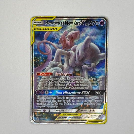 Carte Pokémon Mewtwo et Mew GX SM191 ALT – Soleil et Lune FR