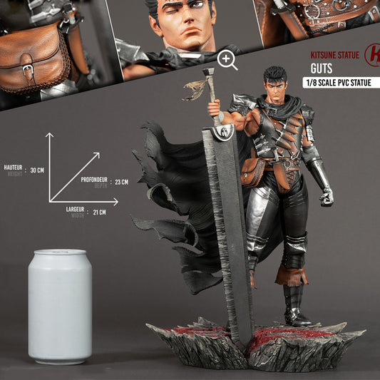 Guts version Blackswordsman, expression féroce et tension palpable – Berserk