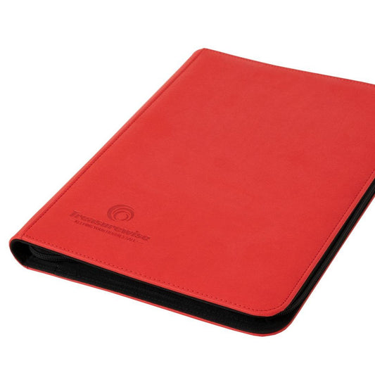 TreasureWise WiseGuard Zip Binder 9 cases rouge pour cartes de collection.