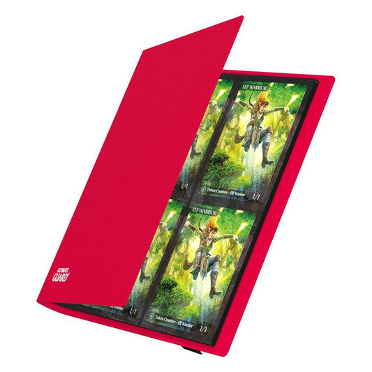Ultimate Guard Portfolio A5 8-Pocket FlexXfolio 160 rouge pour cartes de collection.