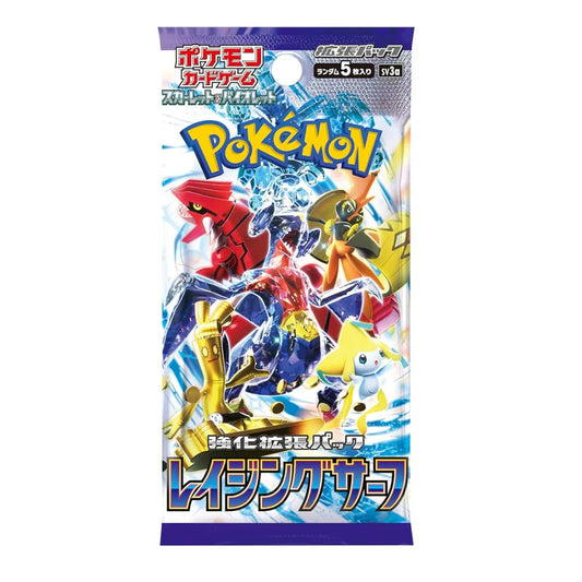 Booster Pokémon SV3A - Raging Surf en version japonaise, contenant des cartes exclusives de l’extension Écarlate et Violet pour les collectionneurs et joueurs du JCC Pokémon