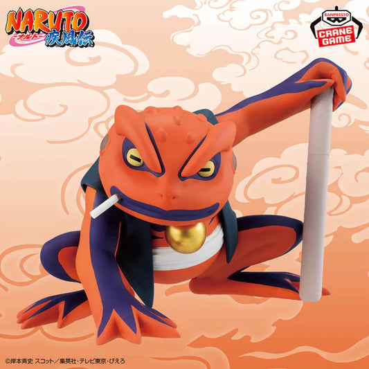 Figurine de Gamakichi 10 cm – Naruto Shippuden, crapaud ninja du Mont Myôboku fidèle allié de Naruto Uzumaki.