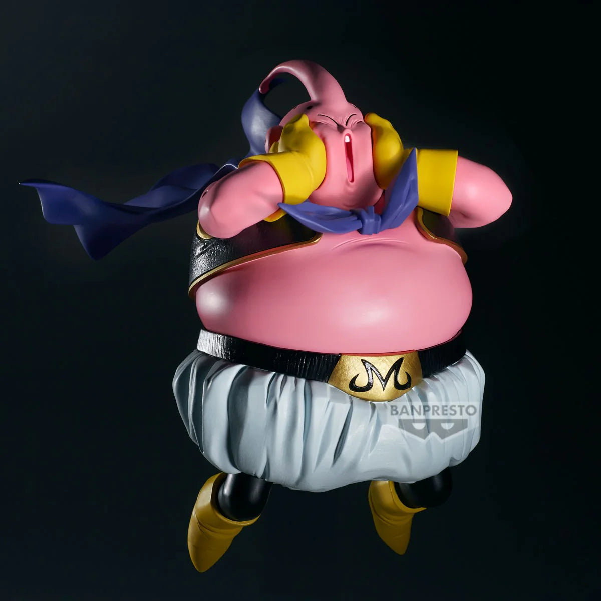 Figurine Banpresto Match Makers de Majin Buu (gros) – Dragon Ball Z, version fidèle du démon rose en pleine posture de combat.
