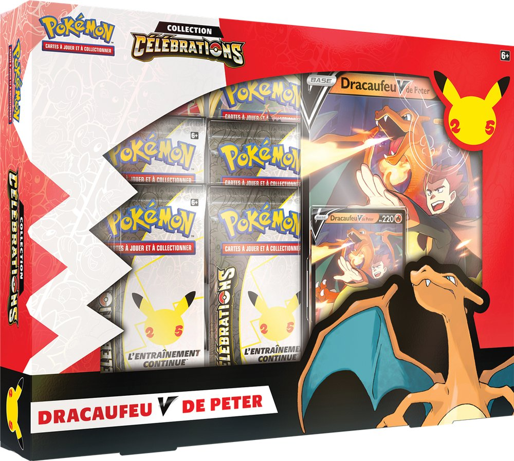 coffret scellé 25 ans dracaufeu peter