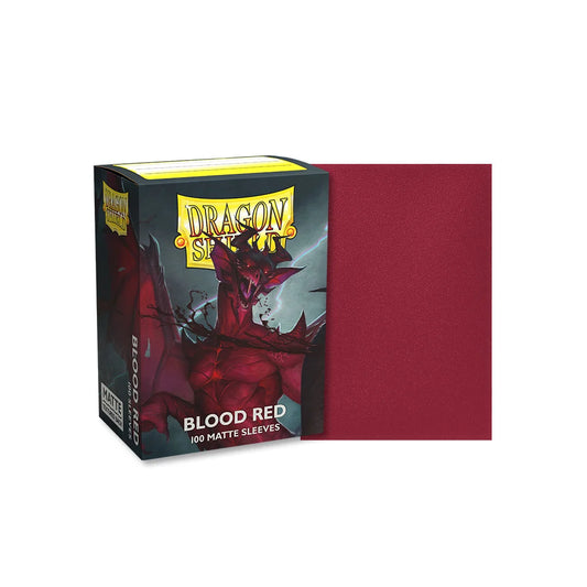 boite de 100 pochettes de protection pour cartes de format Pokemon, Magic, Dragon ball, One piece...
rouge sang et matte, d'excellente qualité