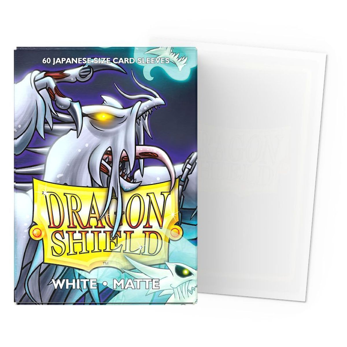 60 PROTEGES CARTES DRAGON SHIELD WHITE MATTE