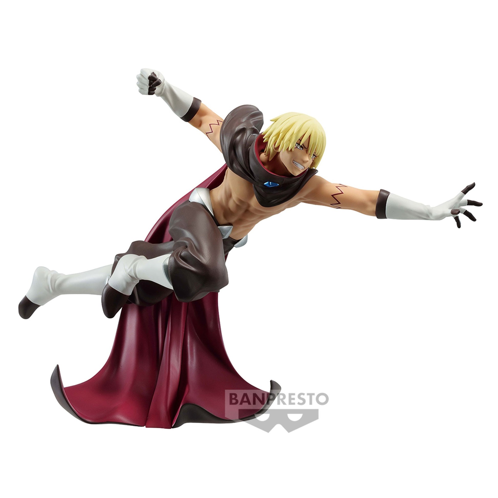 Admirez la figurine de Veldora en forme humaine de Banpresto, capturant l'instant d'une attaque puissante. Sculptée avec des détails minutieux, elle présente Veldora dans une pose dynamique, prêt à libérer sa force redoutable. Ses vêtements et ses cheveux sont soigneusement reproduits, évoquant son énergie et son charisme imposants. Un must pour les collectionneurs et les fans de 'That Time I Got Reincarnated as a Slime'.