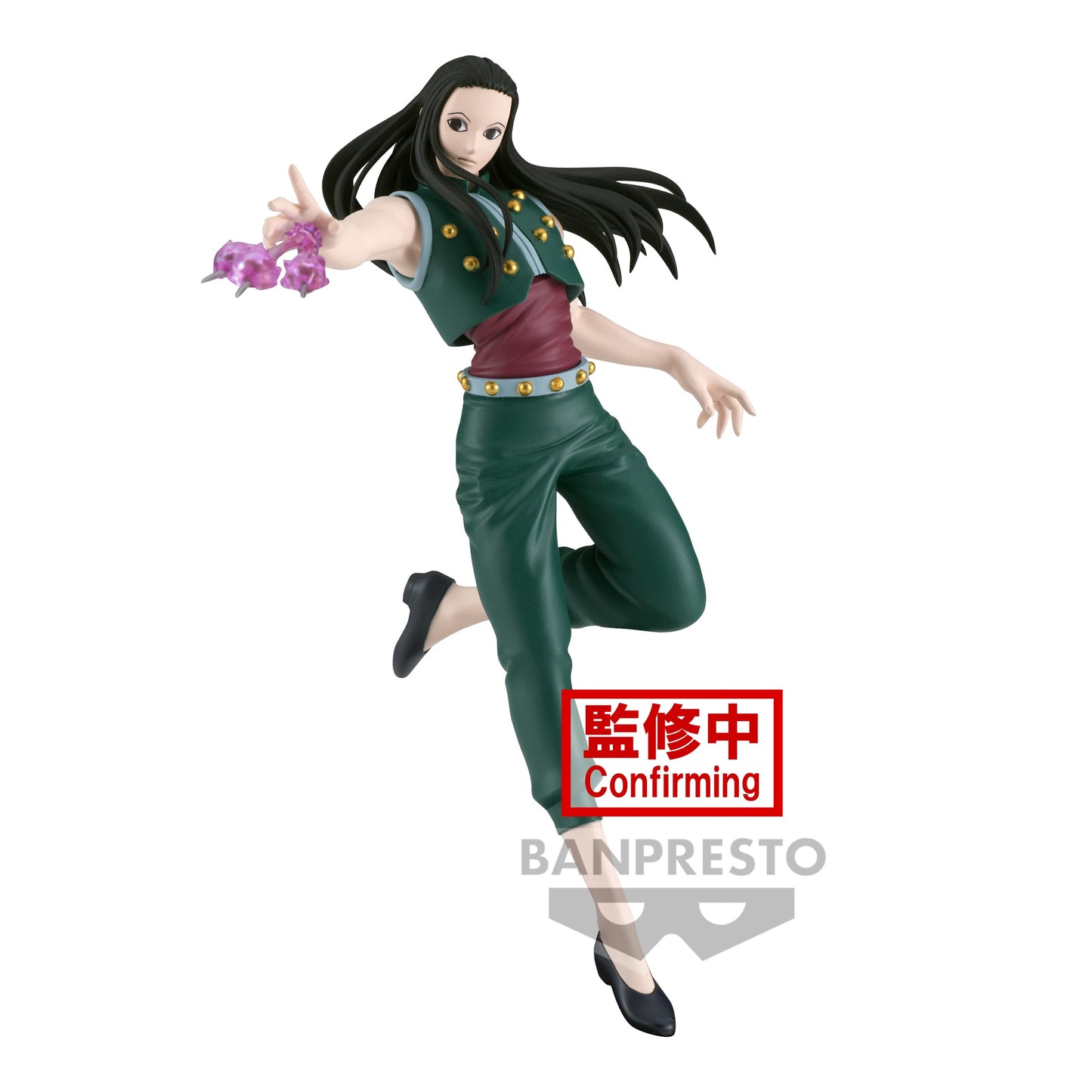 Figurine de Illumi - Hunter x Hunter | Ajoutez à votre collection cette remarquable figurine de Illumi Zoldyck, l'un des personnages les plus énigmatiques et redoutables de la série manga et animé "Hunter x Hunter". Avec ses détails saisissants et son design fidèle au personnage, cette figurine incarne parfaitement l'essence de Illumi. Parfait pour les collectionneurs et les fans de Hunter x Hunter, cette figurine est un ajout incontournable à votre collection.