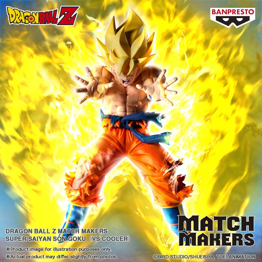 Figurines de Son Goku de 14 cm en pleine attaque dans son combat contre cooler