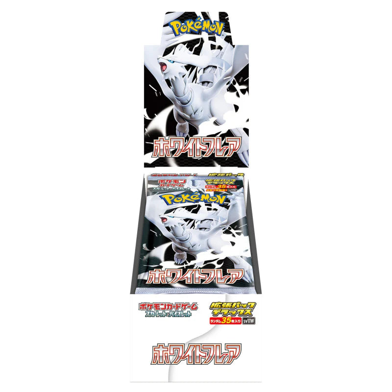 Booster deluxe Pokémon SV11w White Flare en version japonaise, édition spéciale avec des cartes Feu rares et brillantes pour le JCC Pokémon