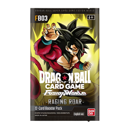 Booster Dragon Ball Super Card Game - Fusion World FB03 en version japonaise, contenant des cartes puissantes et stratégiques pour les collectionneurs et joueurs du Dragon Ball Super Card Game