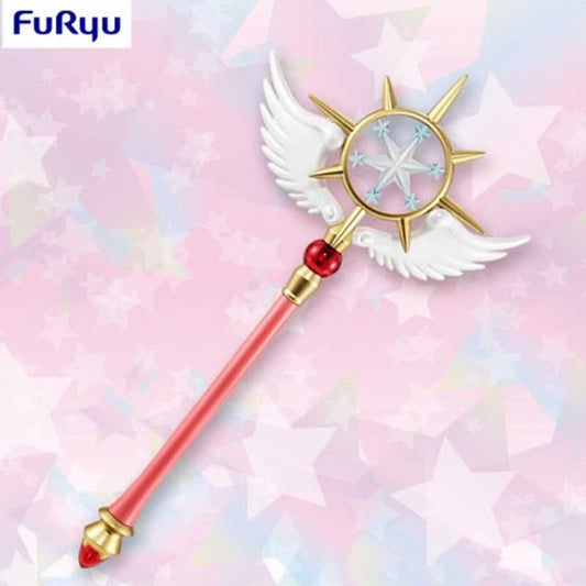 Réplique authentique du sceptre de Sakura Cardcaptor, mesurant 50 cm. Conçu avec une grande attention aux détails, ce sceptre magique arbore le joyau rouge emblématique et les ailes dorées caractéristiques. Idéal pour les collectionneurs et les amateurs de cosplay, cette pièce capture parfaitement l'essence du manga et apporte une touche de magie à votre univers.