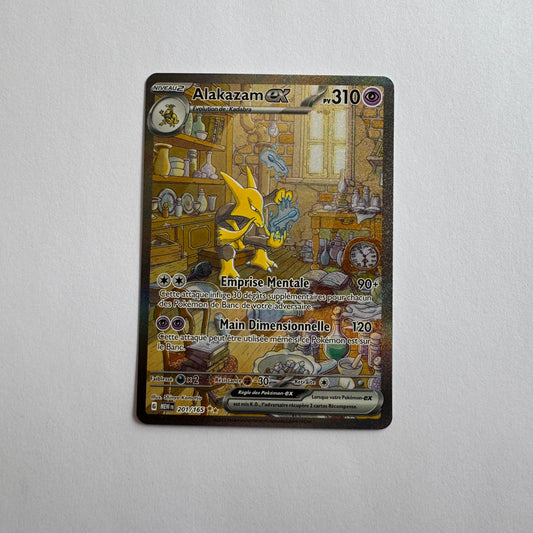 Carte Pokémon Alakazam EX 201/165 version alternative en français