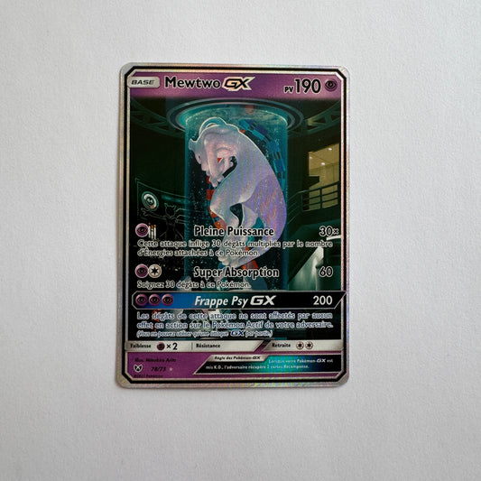 Carte Mewtwo GX 78/73 en version française