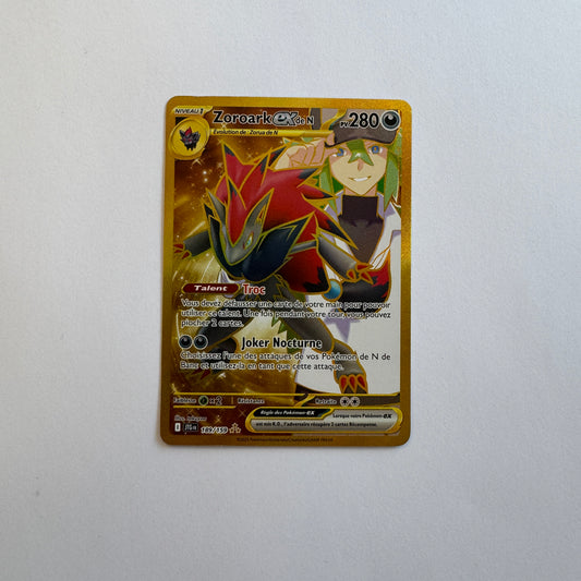 Carte Zoroark EX Gold 189/159 version française