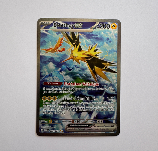 Carte Pokémon Électhor EX 202/165 alternative en français