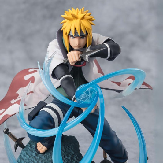 Figurine Figuarts Zero de Minato Namikaze en pleine exécution de son Rasengan, mesurant 20 cm. Une posture ultra dynamique, des détails soignés et une énergie incroyable pour célébrer l'Éclair Jaune de Konoha. Parfaite pour les fans de Naruto et les collectionneurs d'objets rares.